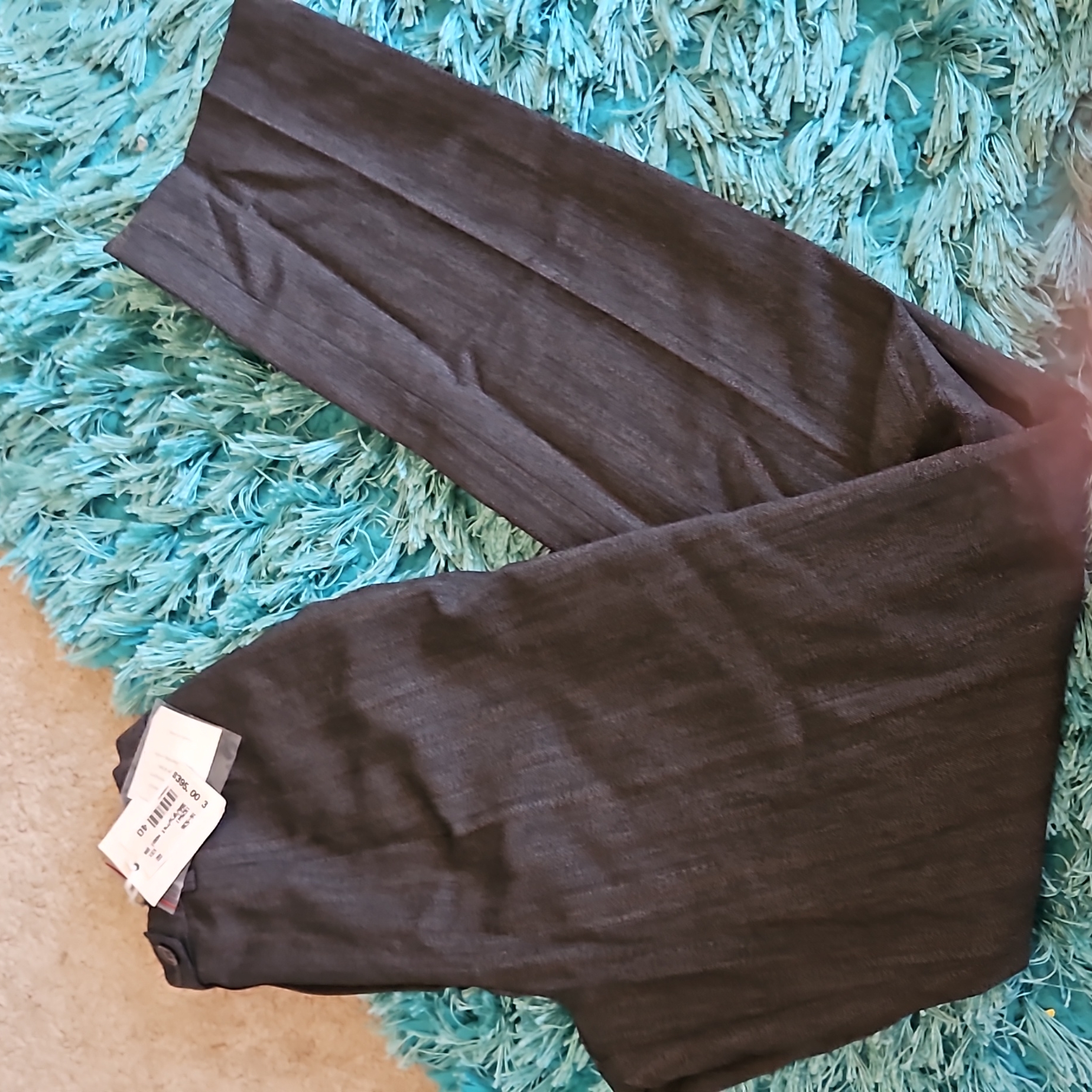 Nwt Women's Sz 4 Giorgio's Of Palm Beach Gray/Rust Wool Pants High Rise